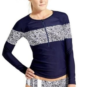 ATHLETA Zimbabwe‎ Rashguard Swim Top Shirt L
